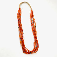 Load image into Gallery viewer, Seven Strand Coral Necklace
