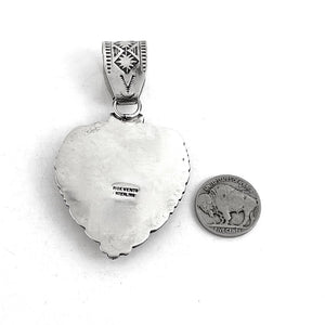 Kingman Heart Pendant<br>By Rick Werito