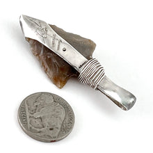 Load image into Gallery viewer, Silver Wrapped Arrowpoint&lt;br&gt;By Tchin
