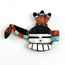 Load image into Gallery viewer, Long Horn Kachina Pin/Pendant

