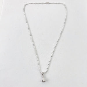 Tiny Sterling Blossom On Ball Chain