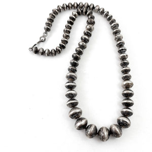 Vintage Silver Beads<br>By Della & Presley Curley<br>28"