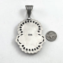 Load image into Gallery viewer, Kingman Turquoise Pendant&lt;br&gt;By Tsosie Orville White
