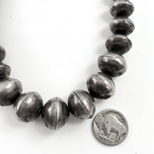 Load image into Gallery viewer, Heavy Vintage Sterling Beads&lt;br&gt;27&quot;
