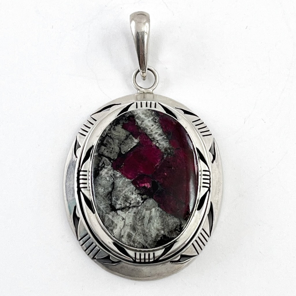 Ruby Zoisite Pendant<br>By Paul Livingston