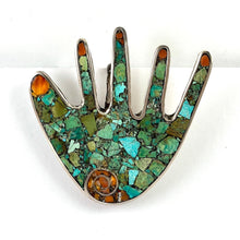 Load image into Gallery viewer, Hand Pin/Pendant&lt;br&gt;By Mary Coriz Aguilar
