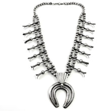 Load image into Gallery viewer, Vintage Sterling Silver Squash Necklace
