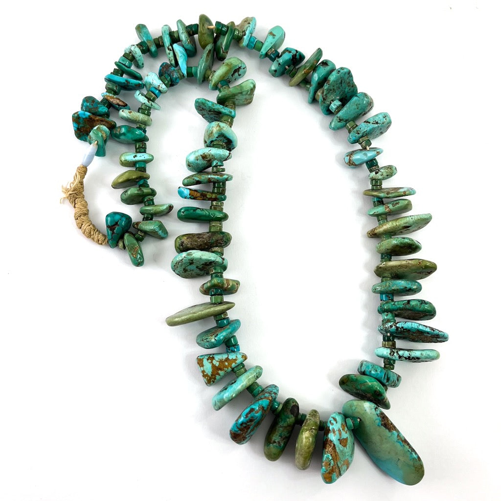 Vintage Natural Tab Necklace