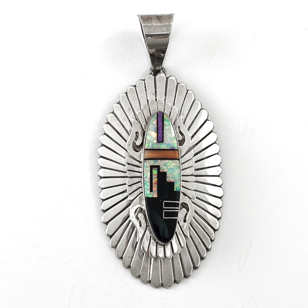 Large Inlaid Pendant<br>By Randy Hoskie