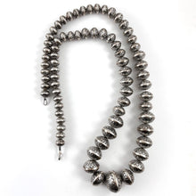 Load image into Gallery viewer, Vintage Sterling Silver Beads&lt;br&gt;33&quot; long
