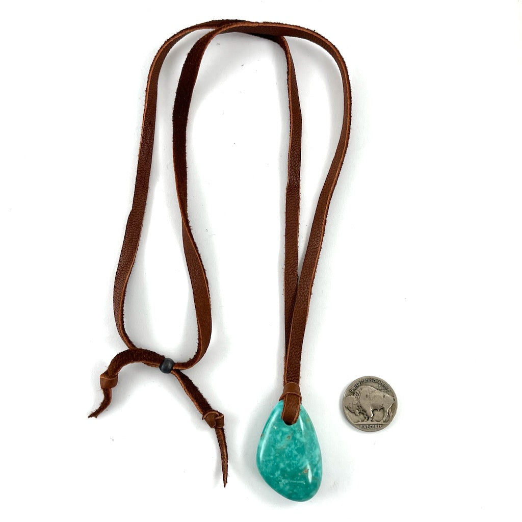 Turquoise On Leather<br>By Jennifer Medina