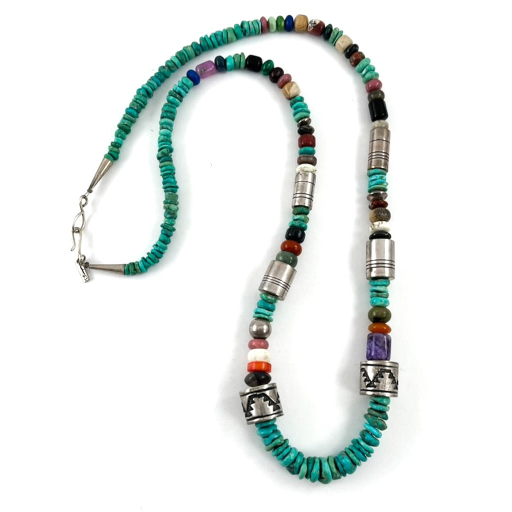 Multi Stone Necklace<br>By Tommy Singer<br>(1940 – 2014)