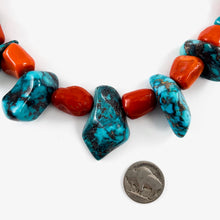 Load image into Gallery viewer, Bisbee Turquoise With Coral

