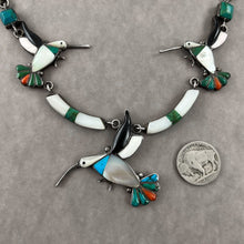 Load image into Gallery viewer, Vintage Hummingbird Necklace<br>By Lena Esalio
