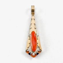 Load image into Gallery viewer, Coral &amp; Sugilite Pendant<br>By Leo Yazzie
