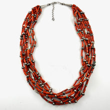 Load image into Gallery viewer, Eight Strand Coral<br>By Audie Yazzie
