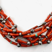 Load image into Gallery viewer, Eight Strand Coral<br>By Audie Yazzie
