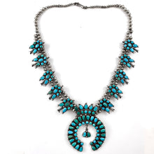 Load image into Gallery viewer, Vintage Turquoise Cluster Necklace
