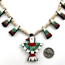 Load image into Gallery viewer, Vintage Battery Bird Necklace
