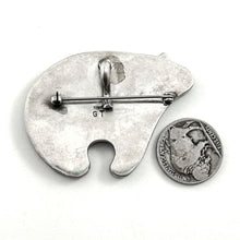 Load image into Gallery viewer, Inlaid Bear Pin/Pendant
