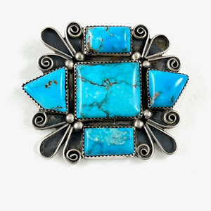 Vintage Pin Sky Blue