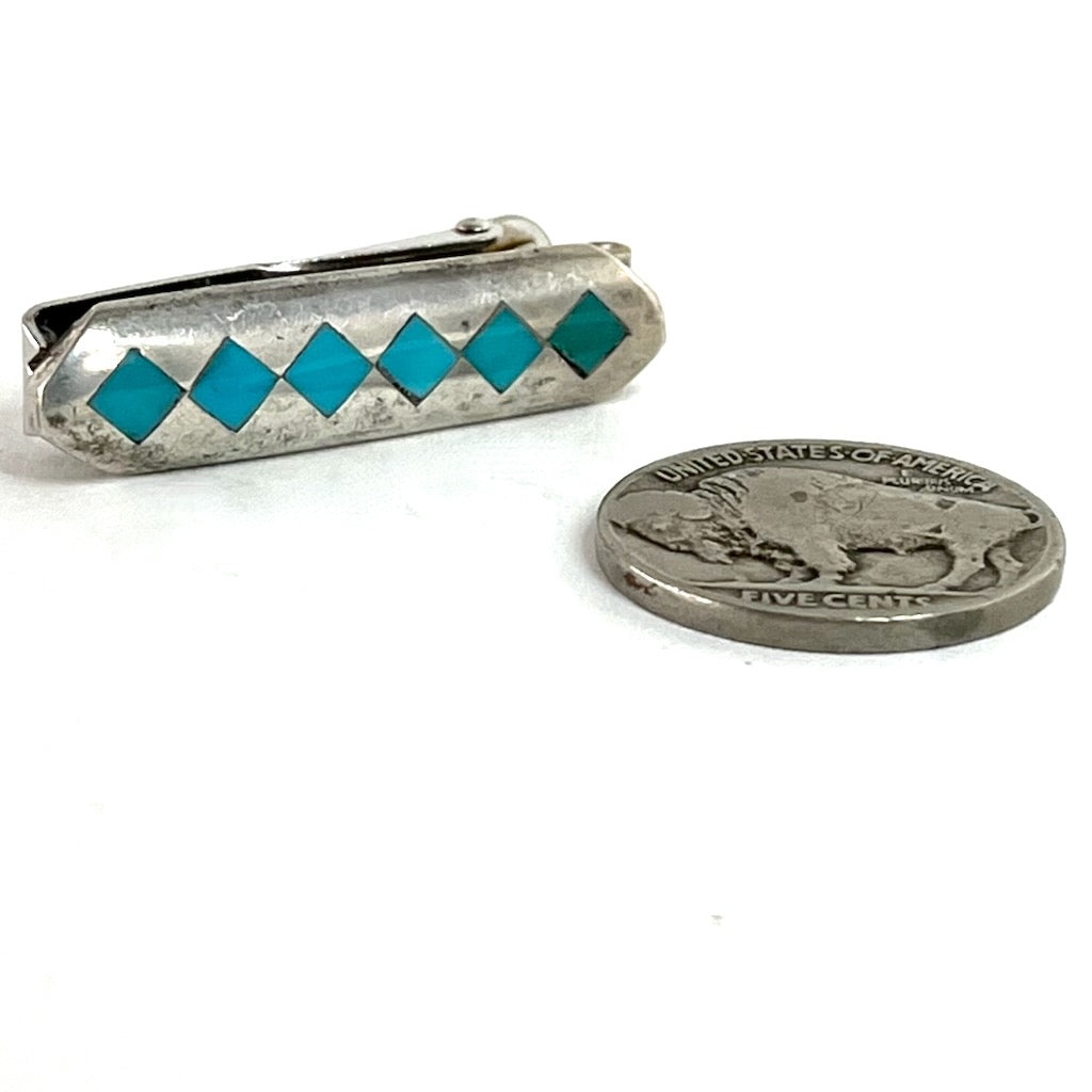 Vintage Inlaid Tie Clip