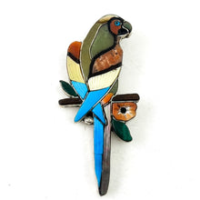 Load image into Gallery viewer, Parrot Pin/Pendant&lt;br&gt;ByVirgil &amp; Shirley Benn
