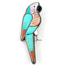 Load image into Gallery viewer, Parrot Pin/Pendant&lt;br&gt;By Leland Peyketewa
