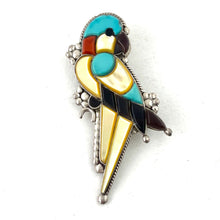 Load image into Gallery viewer, Vintage Parrot Pin/Pendant
