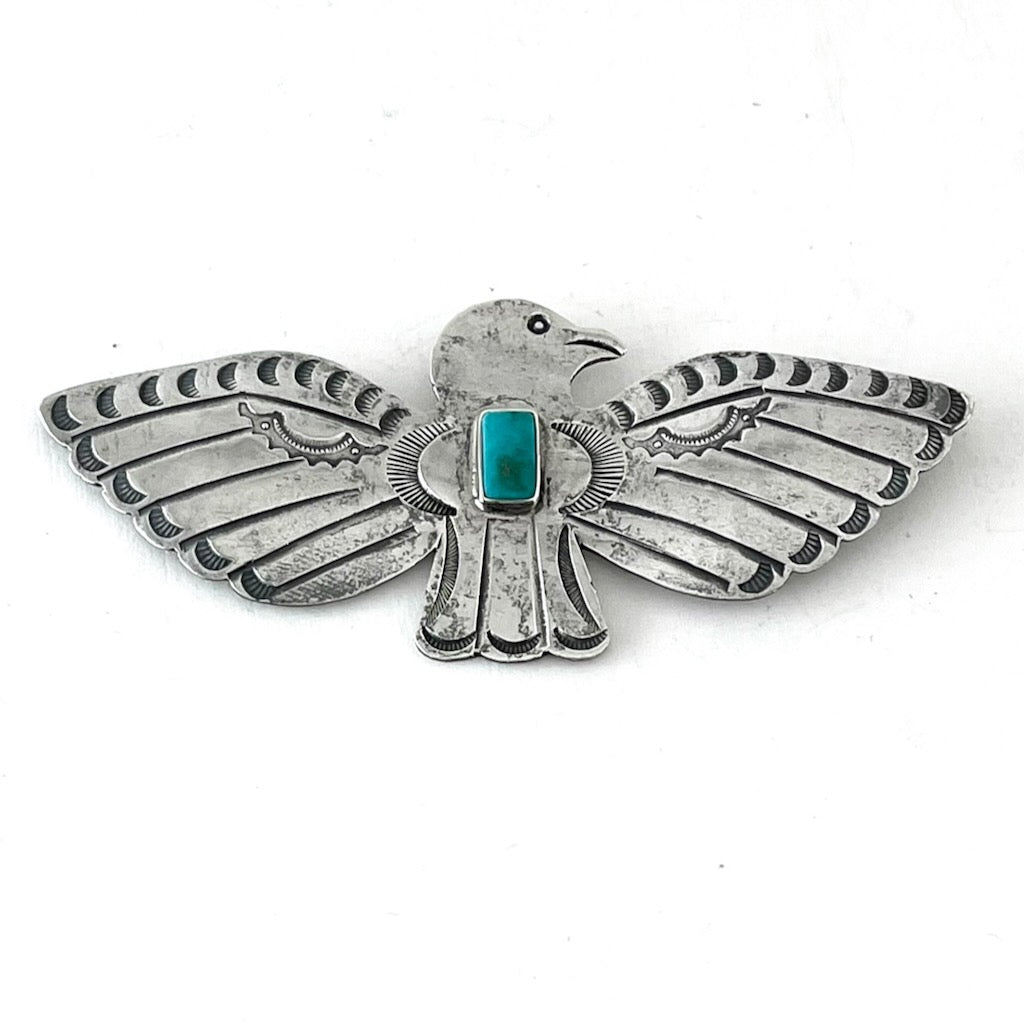 Great Old Thunderbird Pin/Blue Gem