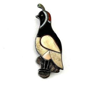 Vintage Quail Pin<br>By Juan Qualo