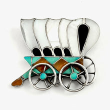 Load image into Gallery viewer, Covered Wagon Pin&lt;br&gt;By Joe Zunie
