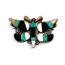 Load image into Gallery viewer, Vintage Inlay Butterfly Pin
