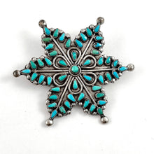 Load image into Gallery viewer, Vintage Zuni Snowflake Pin
