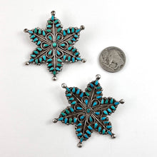 Load image into Gallery viewer, Vintage Zuni Snowflake Pin

