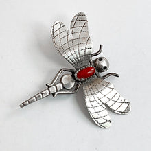 Load image into Gallery viewer, Coral Dragonfly Pin
