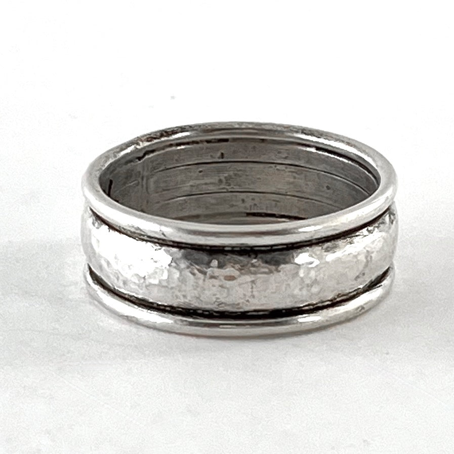 Hammered Silver Ring<br>By Kyle Francisco<br>Size: 12