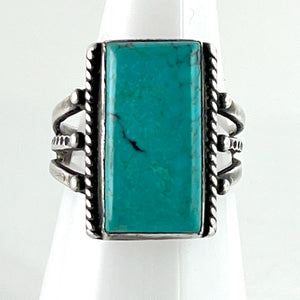 Vintage Square Stone Ring<br>Size: 6.5