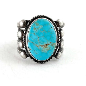 Solid Single Stone Ring<br>Size: 12.5