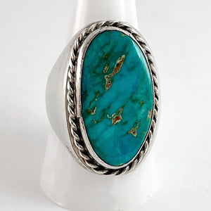 Vintage Blue Gem Ring<br>Size: 11