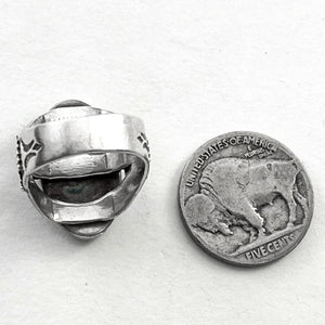 Vintage Ring With Thunderbirds<br>Size: 5.5