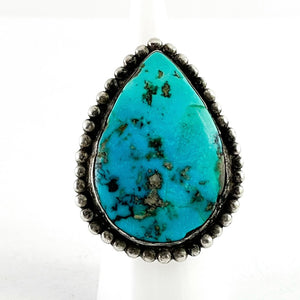 Large Turquoise Raindrop<br>Size: 8