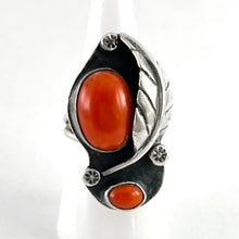 Load image into Gallery viewer, Double Coral Ring&lt;br&gt;Size: 7.5
