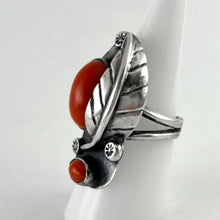 Load image into Gallery viewer, Double Coral Ring&lt;br&gt;Size: 7.5
