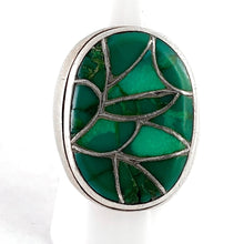 Load image into Gallery viewer, Vintage Inlay Ring<br>Size: 10
