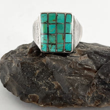 Load image into Gallery viewer, Vintage Inlay Ring<br>Size: 11

