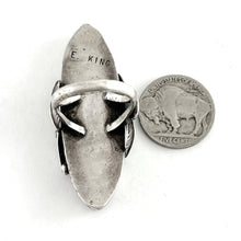 Load image into Gallery viewer, Tall Jet Ring&lt;br&gt;By Edward King&lt;br&gt;Size: 9
