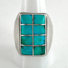 Load image into Gallery viewer, Eight Panel Inlay Ring<br>Size: 11.5
