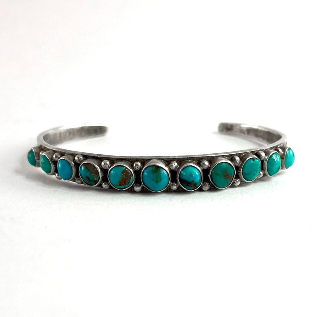 Vintage 11 Stone Ingot Bracelet