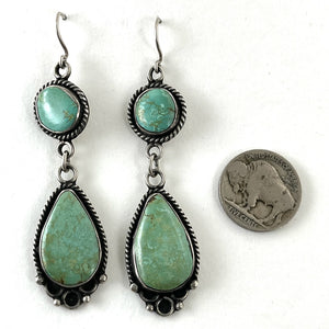 Vintage Cerrillos Two Stone Earrings